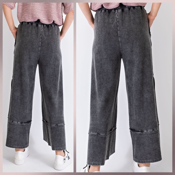 easel Pants & Jumpsuits Easel Criss Cross Ultra Wide Leg Palazzo